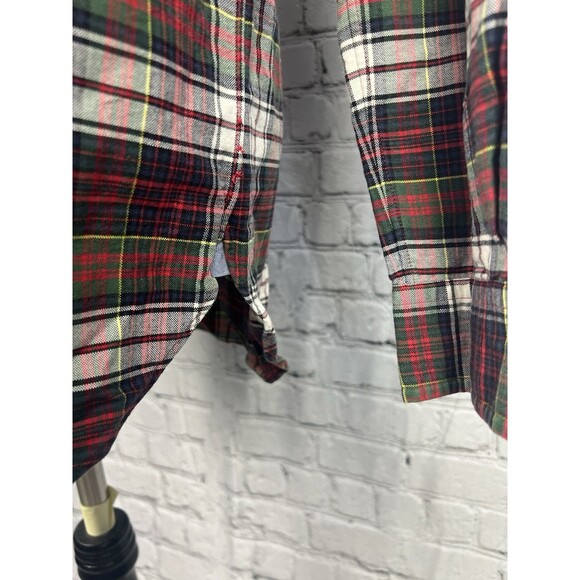 Ralph Lauren Men M Oxford Button Down Light Flannel Shirt Multicolor Plaid - Picture 5 of 7